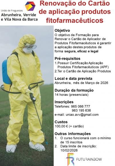 Renova&ccedil;&atilde;o do Cart&atilde;o de aplica&ccedil;&atilde;o produtos fitofarmac&ecirc;uticos 