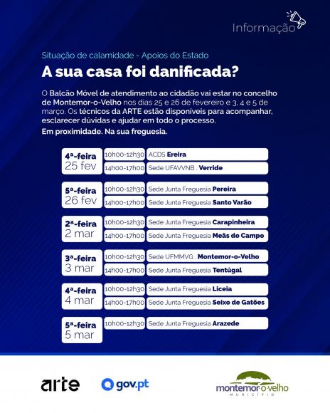 Apoios do Estado | Situa&ccedil;&atilde;o de calamidade;