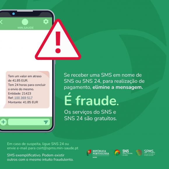 Alerta de Fraude:  Servi&ccedil;o Nacional de Sa&uacute;de 