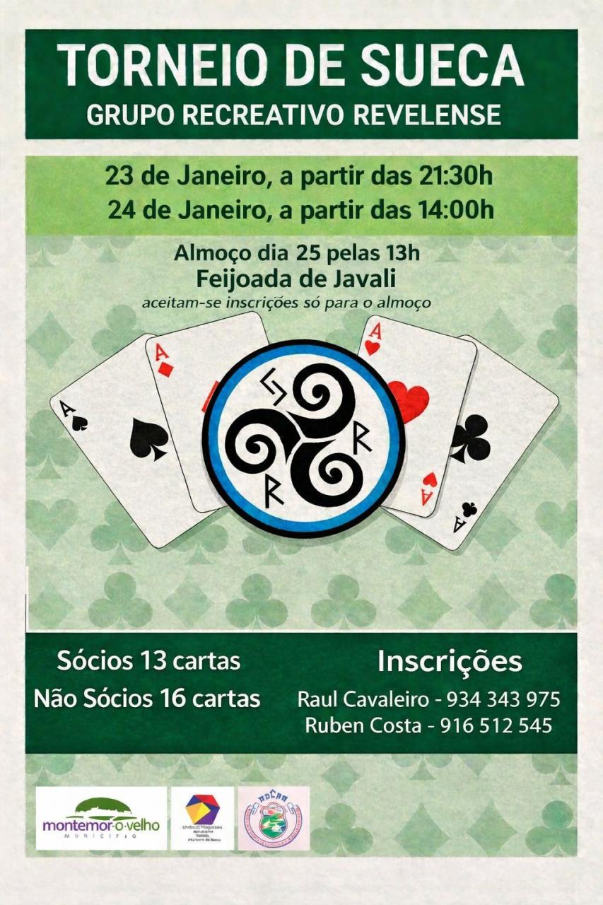 Torneio de Sueca - Grupo Recreativo Revelense 