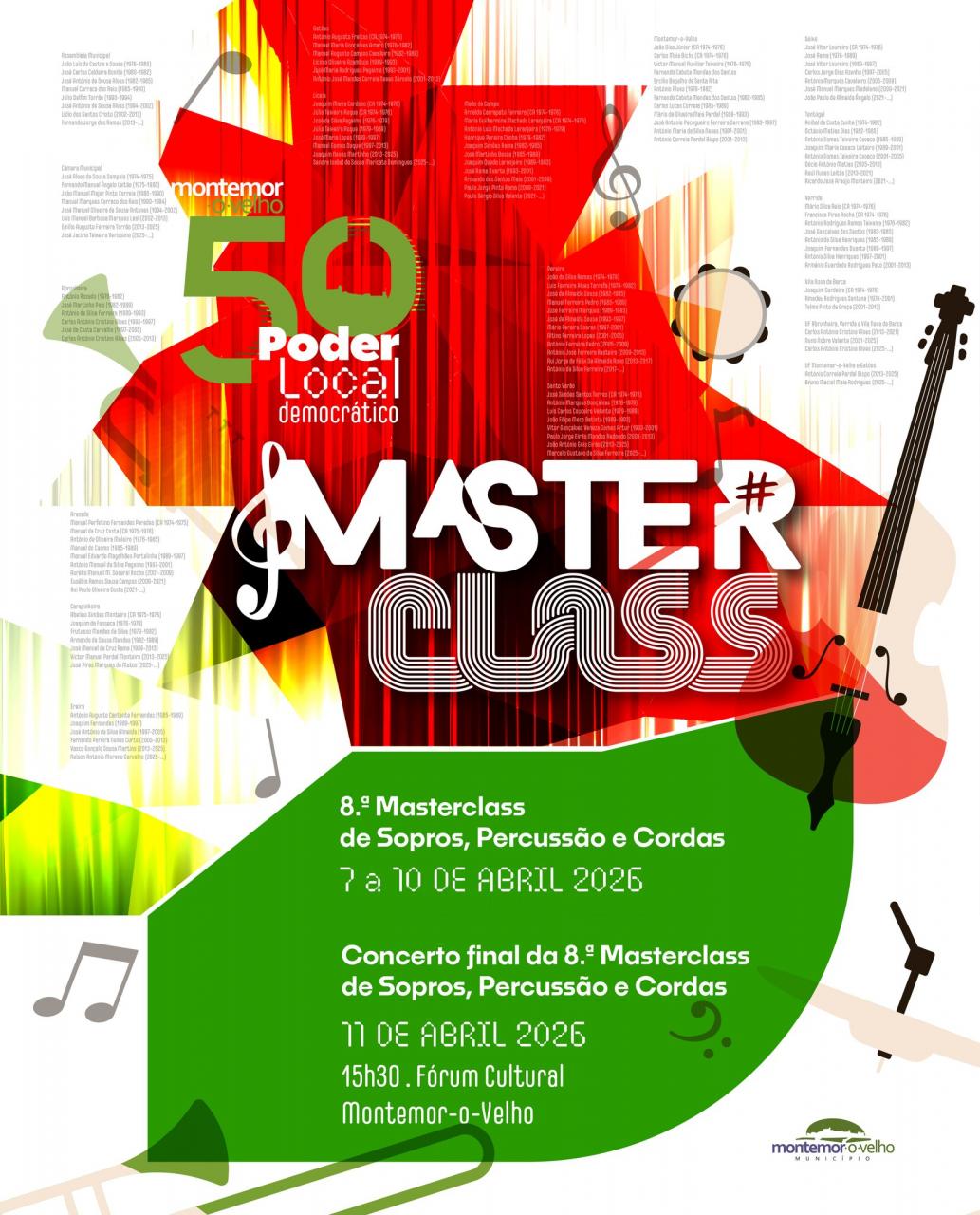 Concerto final da 8&ordf; Masterclass de Sopros Percuss&atilde;o e Cordas 